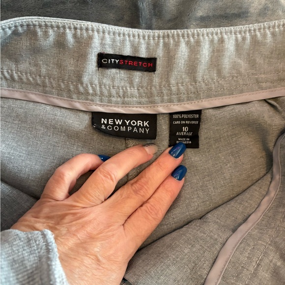 New York & Company Light Gray Dress Pants Slacks Trousers Size 10 - Picture 4 of 6